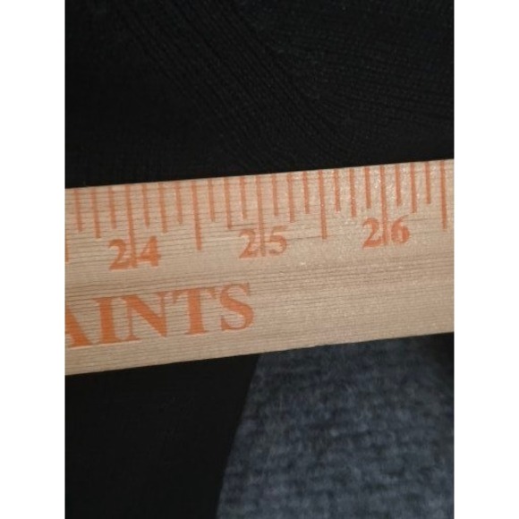 VTG Banana Republic Black V Neck Ribbed Long Sleeve Sweater Mens XXL Cotton Work - Picture 5 of 8